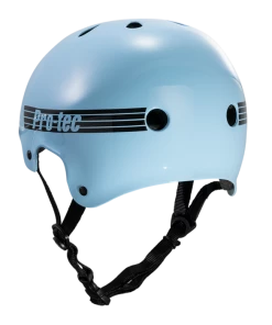 PRO-TEC - OLD SCHOOL CLASSIC CERTIFIED SKATE HELMET/GLOSS BABY BLUE Skateboarding