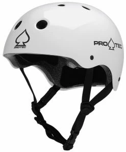 PRO-TEC - CLASSIC SKATE HELMET: GLOSS WHITE Trucks