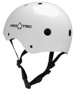 PRO-TEC - CLASSIC SKATE HELMET: GLOSS WHITE Trucks