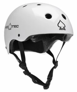 PRO-TEC - CLASSIC SKATE HELMET: GLOSS WHITE Trucks