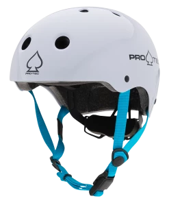 PRO-TEC - JUNIOR CLASSIC FIT CERTIFIED SKATE HELMET: GLOSS WHITE