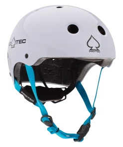 PRO-TEC - JUNIOR CLASSIC FIT CERTIFIED SKATE HELMET: GLOSS WHITE