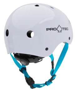 PRO-TEC - JUNIOR CLASSIC FIT CERTIFIED SKATE HELMET: GLOSS WHITE