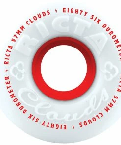 Skateboarding RICTA - CLOUDS RED SKATEBOARD WHEELS 57MM X 86A