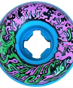Skateboarding SANTA CRUZ - SLIME BALLS VOMIT MINI II SKATEBOARD WHEELS BLUE 53MM X 97A