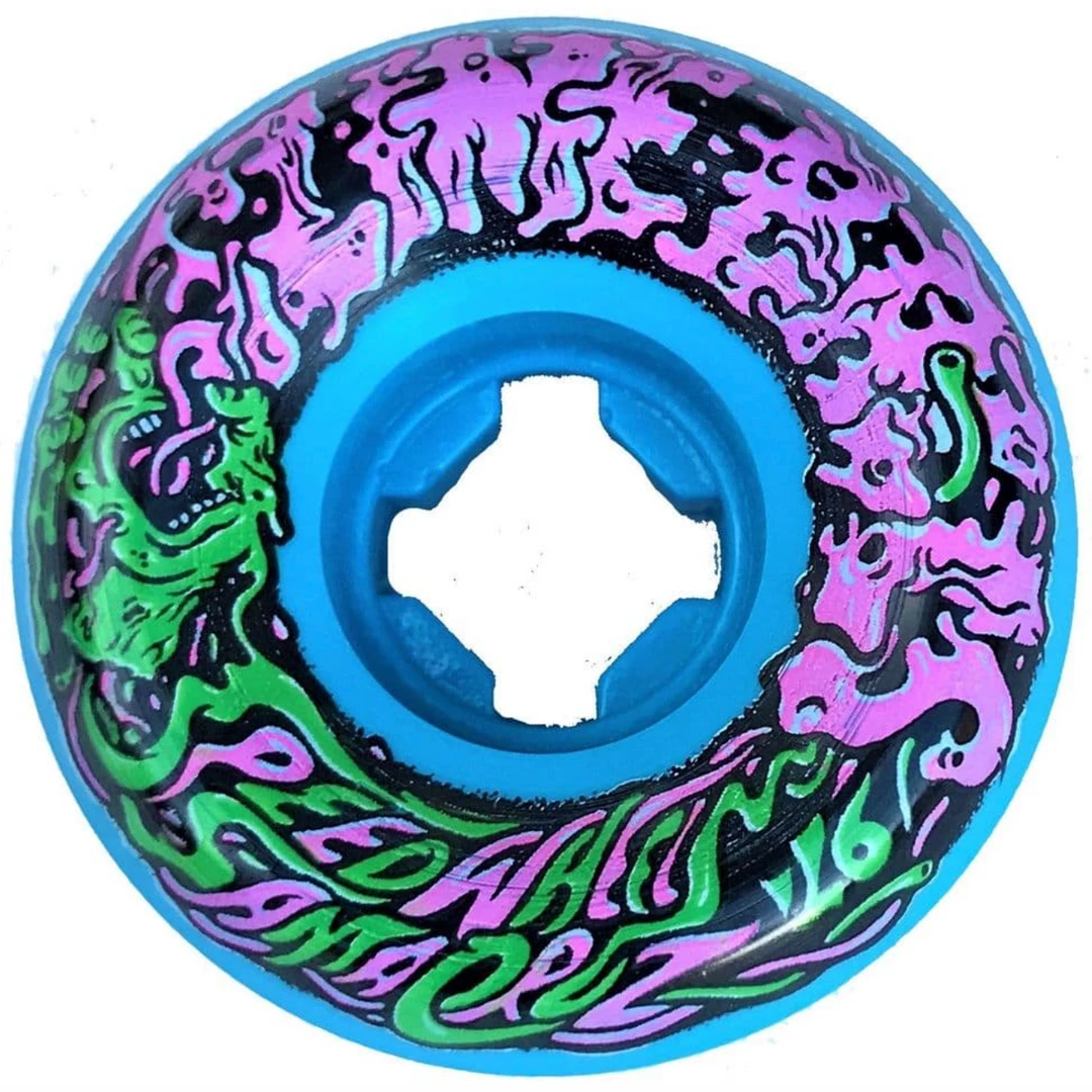 Skateboarding SANTA CRUZ - SLIME BALLS VOMIT MINI II SKATEBOARD WHEELS BLUE 53MM X 97A 1 Skateboarding SANTA CRUZ - SLIME BALLS VOMIT MINI II SKATEBOARD WHEELS BLUE 53MM X 97A