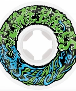 Skateboarding SANTA CRUZ - SLIME BALLS VOMIT MINI II WHITE SKATEBOARD WHEELS 54MM X 97A