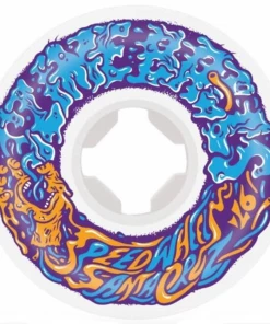 Skateboarding SANTA CRUZ - SLIME BALLS VOMIT MINI II WHITE SKATEBOARD WHEELS 56MM X 97A