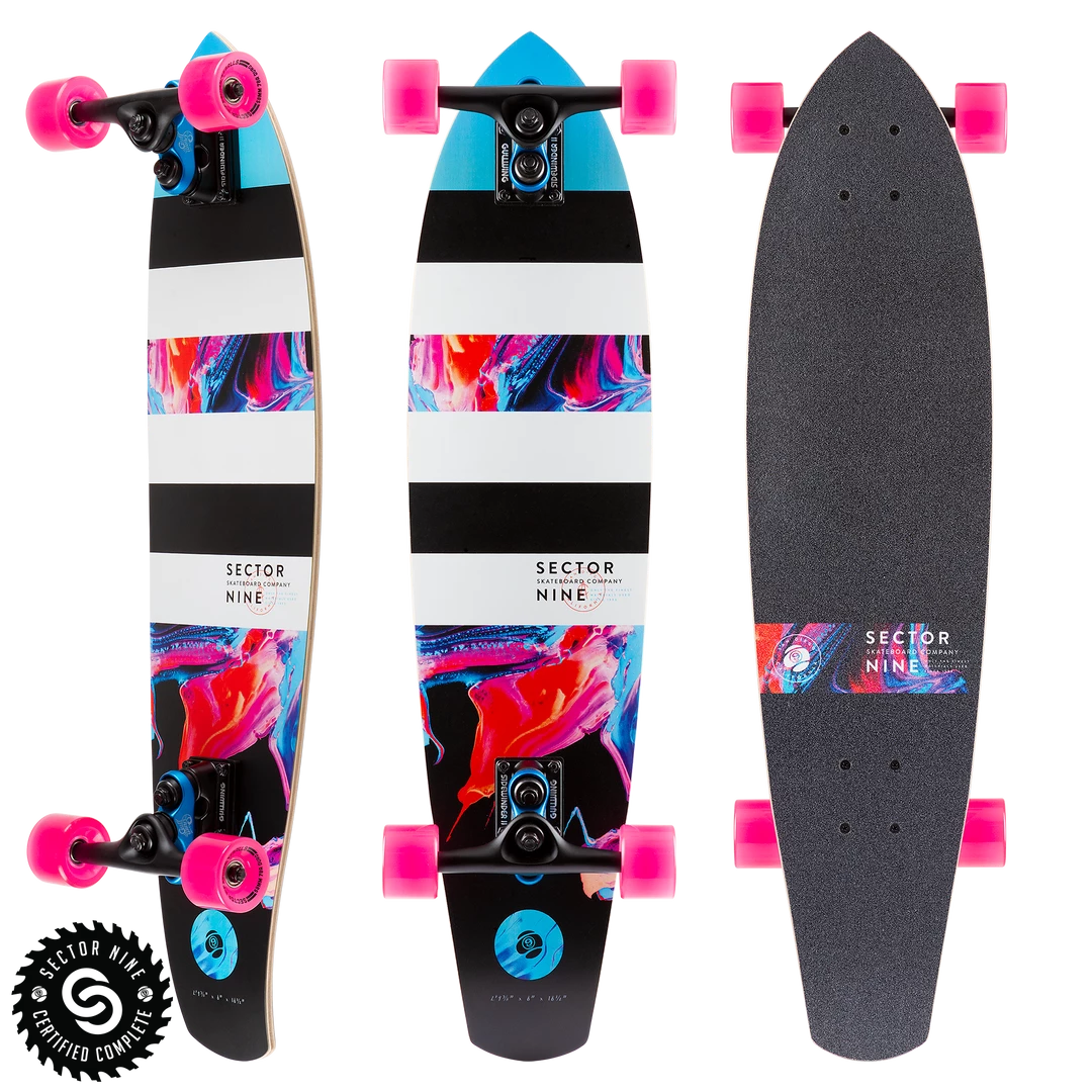 Skateboarding SECTOR 9 - ROSIN RICOCHET COMPLETE SKATEBOARD: 33.375" 1 Skateboarding SECTOR 9 - ROSIN RICOCHET COMPLETE SKATEBOARD: 33.375"