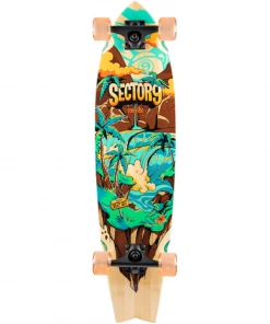 SECTOR 9 - SNAPPER HIDEOUT COMPLETE SKATEBOARD: 34" X 8.75" Cruisers, Longboards And Surf Skates