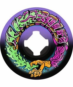 Skateboarding SLIME BALLS - GREETINGS SPEED BALLS SKATEBOARD WHEELS PURPLE/BLACK 53MM X 99A