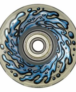 SLIME BALLS - LIGHT UPS BLUE LED SKATEBOARD WHEELS WITH BEARINGS: 60mm X 78a Skateboarding