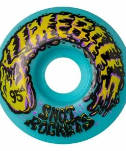 Skateboarding SLIME BALLS - SNOT ROCKETS SKATEBOARD WHEELS PASTEL BLUE 53MM X 95A