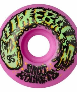 SLIME BALLS - SNOT ROCKETS SKATEBOARD WHEELS PASTEL PINK 54MM X 95A Skateboarding