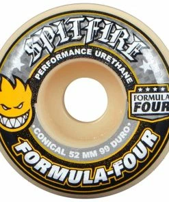 SPITFIRE - FORMULA FOUR CONICAL SKATEBOARD WHEELS. 52MM X 99A Skateboarding