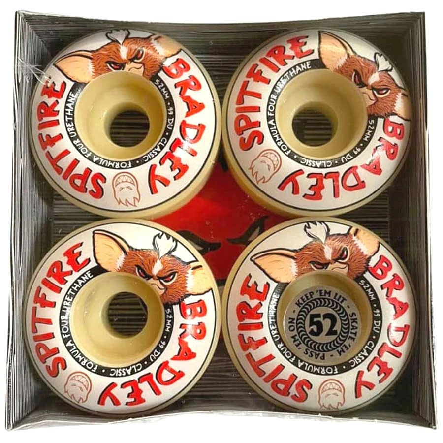 SPITFIRE - FORMULA FOUR KEVIN BRADLEY CLASSIC SKATEBOARD WHEELS: 52mm X 99a 3 SPITFIRE - FORMULA FOUR KEVIN BRADLEY CLASSIC SKATEBOARD WHEELS: 52mm X 99a