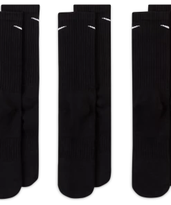 Nike SB Trucks NIKE - EVERYDAY CUSHIONED CREW SOCKS 3 PACK BLACK
