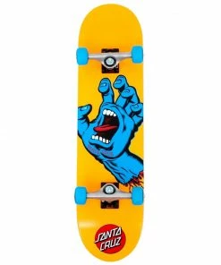 Skateboarding SANTA CRUZ - SCREAMING HAND MID COMPLETE SKATEBOARD: ORANGE 7.8"