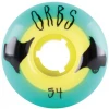 Orbs Orb Poltergeists Teal/Yellow 54mm Wheels
