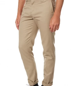 DICKIES - 872 SLIM TAPERED FIT MENS PANT: KHAKI