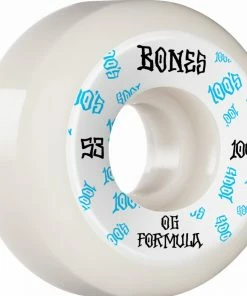 BONES - 100's WHITE ORIGINAL FORMULA V5 53MM X 100A WHEELS
