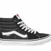 VANS - SKATE SK8-HI SHOES: BLACK/WHITE Trucks