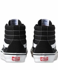 VANS - SKATE SK8-HI SHOES: BLACK/WHITE Trucks