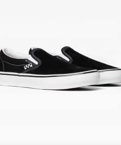 VANS - SKATE SLIP ON SHOES: BLACK/WHITE Trucks 7 VANS - SKATE SLIP ON SHOES: BLACK/WHITE Trucks