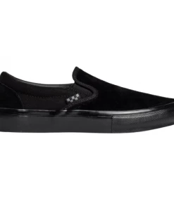 VANS - SKATE SLIP ON SHOES: BLACK/BLACK