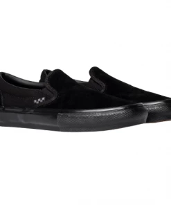 VANS - SKATE SLIP ON SHOES: BLACK/BLACK