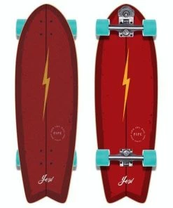 Skateboarding YOW - PIPE POWER SURFING SURF SKATEBOARD: 32"