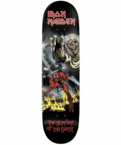 ZERO X IRON MAIDEN - NUMBER OF THE BEAST SKATEBOARD DECK: 8.25" Skateboarding