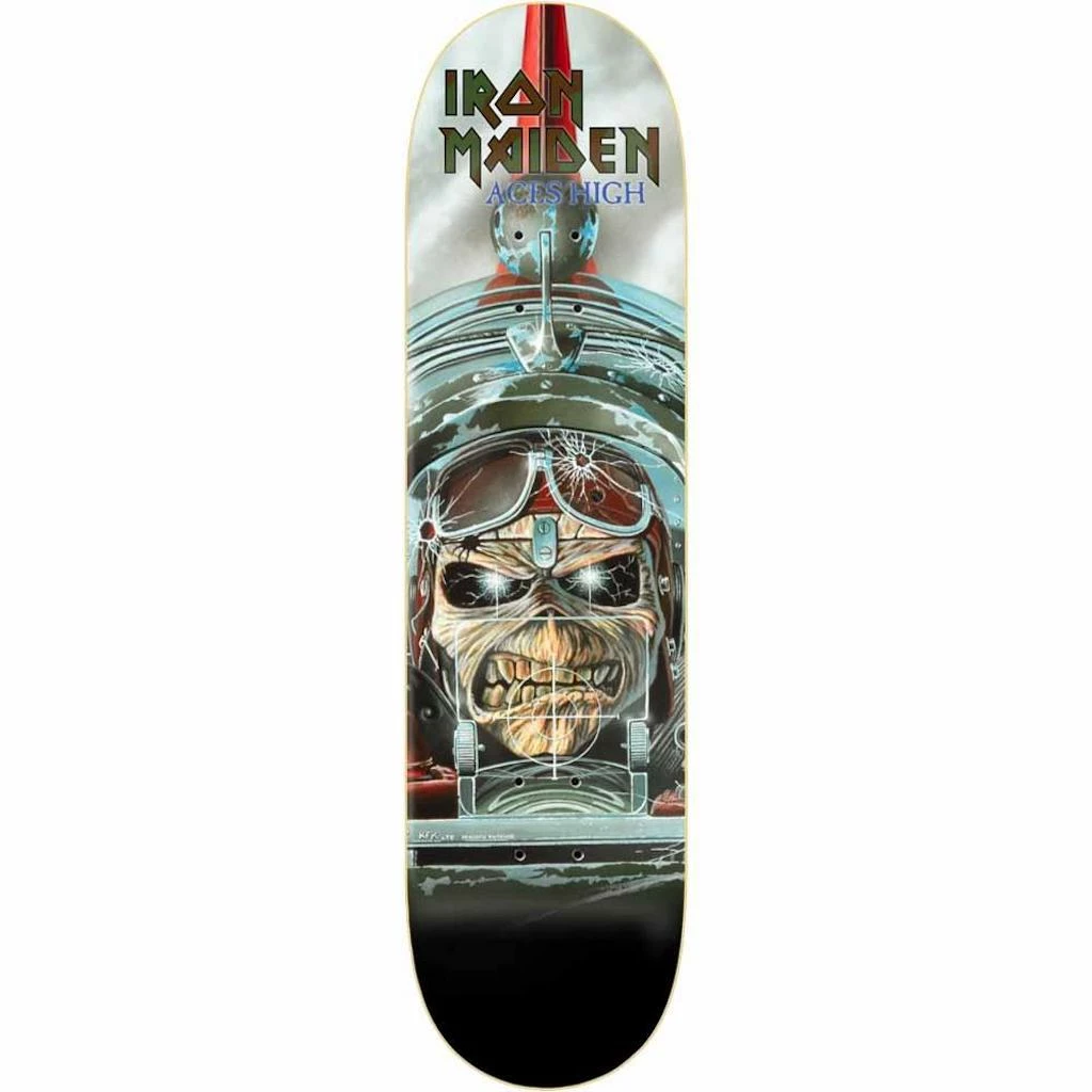 Skateboarding ZERO X IRON MAIDEN - ACES HIGH SKATEBOARD DECK 8.375" 1 Skateboarding ZERO X IRON MAIDEN - ACES HIGH SKATEBOARD DECK 8.375"