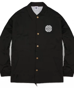 Butter Goods Campus Coach Jacket - Black Jackets
