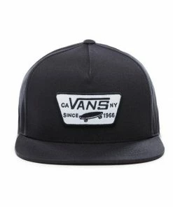 VANS - FULL PATCH SNAPBACK CAP. BLACK