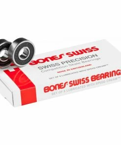 Skateboarding BONES - SWISS PRECISION SKATEBOARD BEARINGS