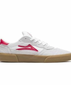 LAKAI - CAMBRIDGE MENS SHOES. WHITE/RED