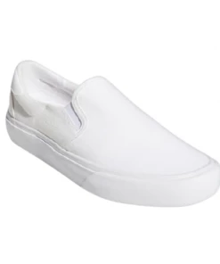 ADIDAS - COURT RALLYE SLIP ON SHOES. WHITE/WHITE