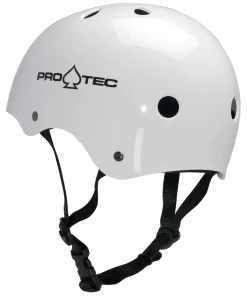 PROTEC - CLASSIC SKATE HELMET. GLOSS WHITE Protective Equipment