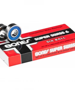 BONES - SUPER SWISS 6 BALL COMPETITION SKATEBOARD BEARINGS