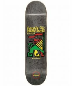 ALMOST - LEWIS MARNELL RASTA LION R7 SKATEBOARD DECK. 8.0"