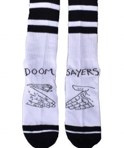 DOOM SAYERS CLUB - SNAKE SHAKE SOCKS WHITE
