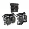 PRO-TEC - STREET JUNIOR 3 PACK PROTECTIVE PAD SET: BLACK/WHITE CHECKER Trucks