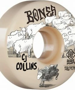 BONES - STREET TECH FORMULA COLLINS BLACK SHEEP WHEELS. V3 SLIMS. 50MM X 99A Skateboarding