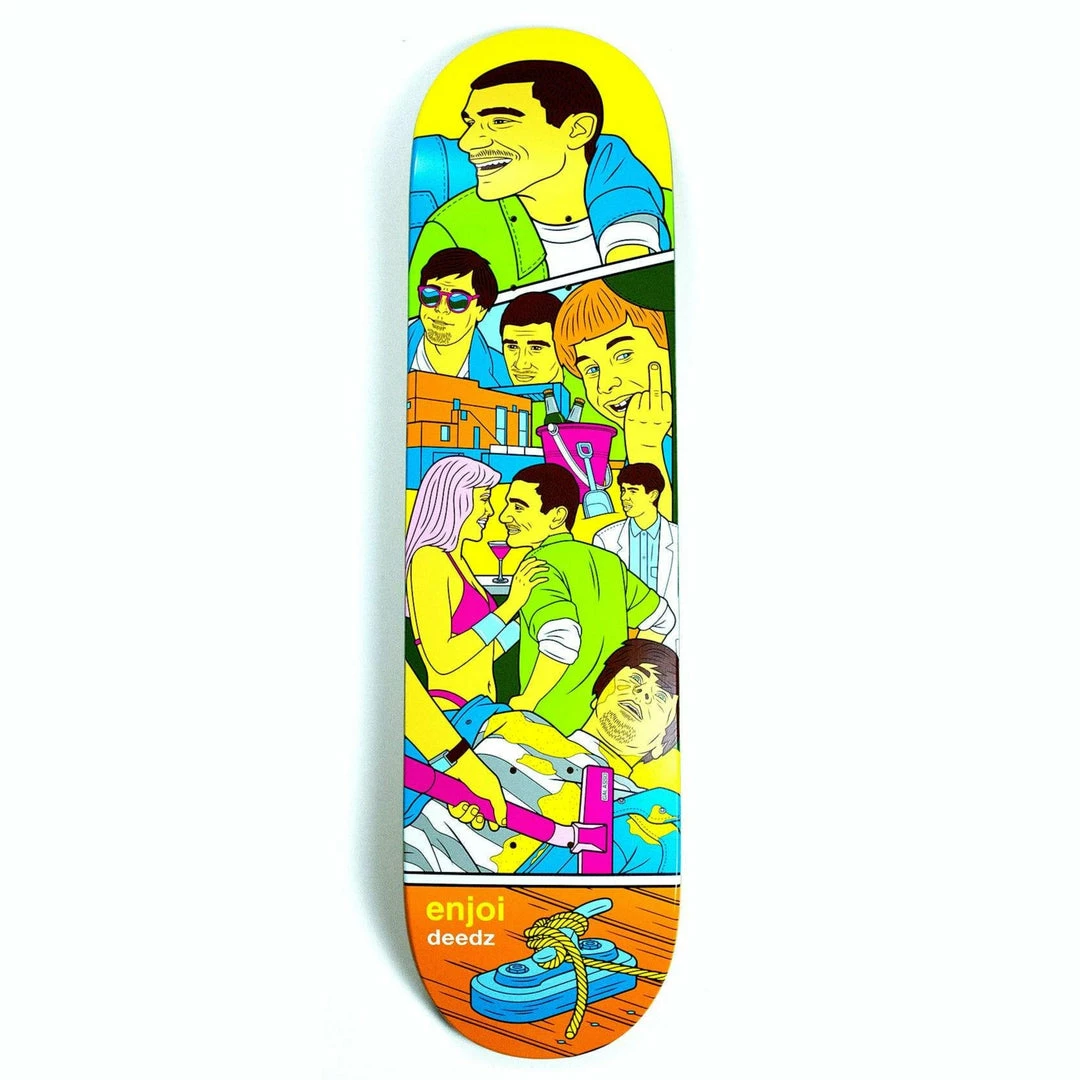 ENJOI - DIDRIK "DEEDZ" GALASSO WEEKEND AT LOUIES R7 SKATEBOARD DECK. 8.0" 1 ENJOI - DIDRIK "DEEDZ" GALASSO WEEKEND AT LOUIES R7 SKATEBOARD DECK. 8.0"