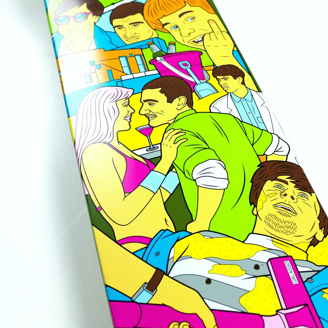 ENJOI - DIDRIK "DEEDZ" GALASSO WEEKEND AT LOUIES R7 SKATEBOARD DECK. 8.0" 2 ENJOI - DIDRIK "DEEDZ" GALASSO WEEKEND AT LOUIES R7 SKATEBOARD DECK. 8.0"