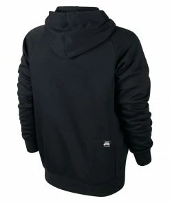 Trucks NIKE SB - ICON PULLOVER SKATE HOODIE. BLACK/WHITE