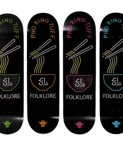 FOLKLORE - FIBRE TECH LITE NOODLES PHO KING TUFF SKATE DECK. 8.125