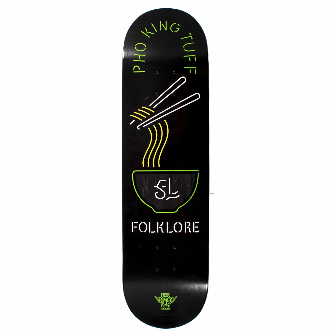 FOLKLORE - FIBRE TECH LITE NOODLES PHO KING TUFF SKATE DECK. 8.0" Skateboarding 2 FOLKLORE - FIBRE TECH LITE NOODLES PHO KING TUFF SKATE DECK. 8.0" Skateboarding