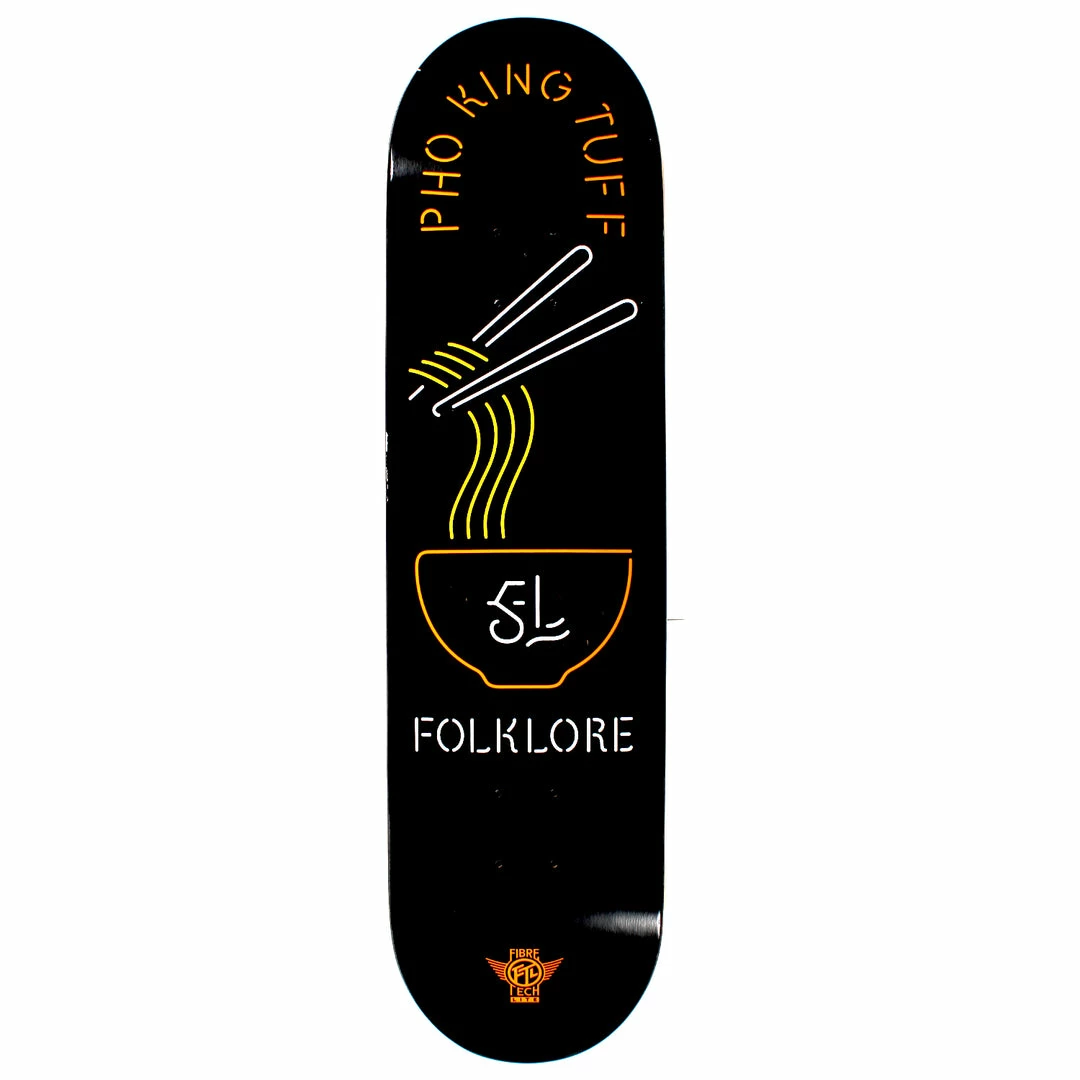 FOLKLORE - FIBRE TECH LITE NOODLES PHO KING TUFF SKATE DECK. 8.0" Skateboarding 3 FOLKLORE - FIBRE TECH LITE NOODLES PHO KING TUFF SKATE DECK. 8.0" Skateboarding